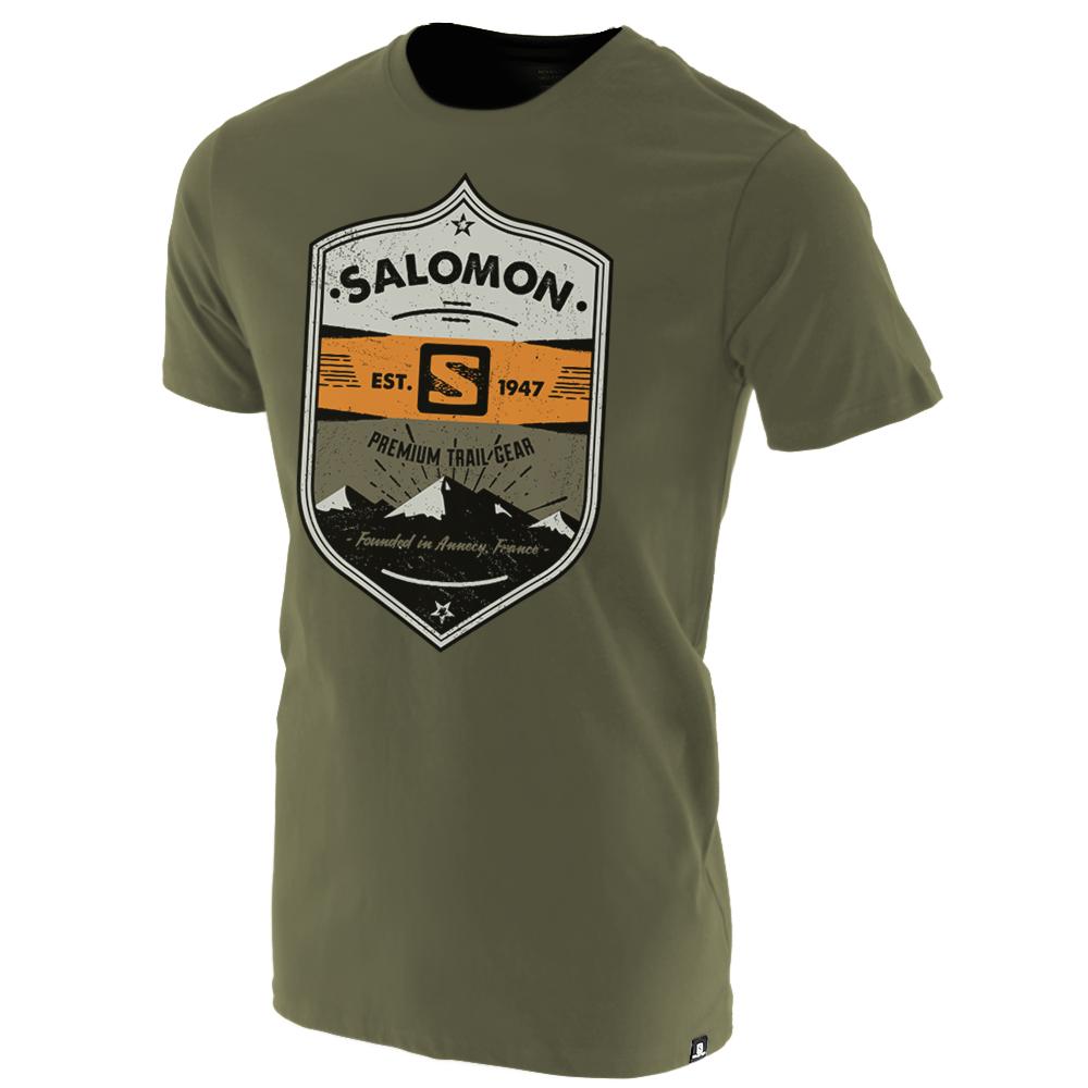 SALOMON ISLA SS B Philippines - Kids' Tee Shirt - Olive | 548269-AHX